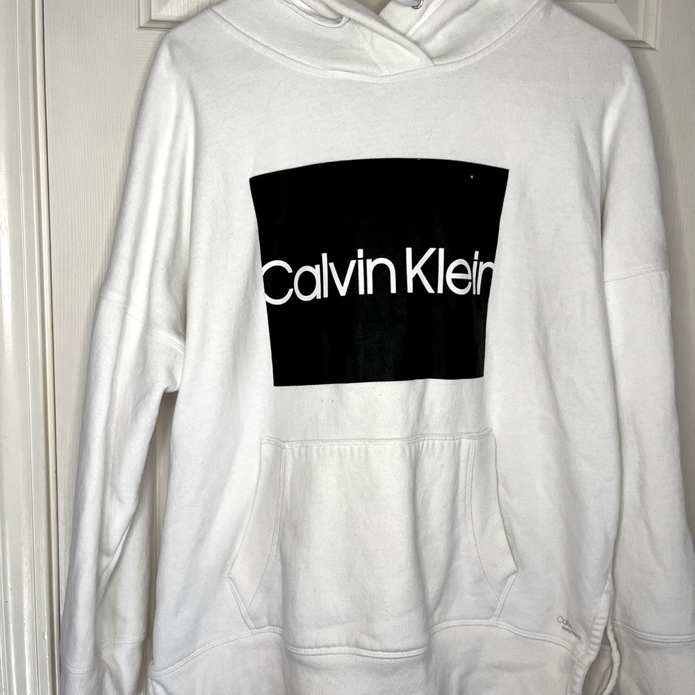 White Calvin Klein Performance Hoodie